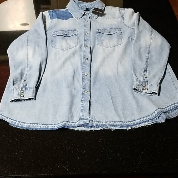 Lane Bryant Jean Shirt - Picture 9 of 11